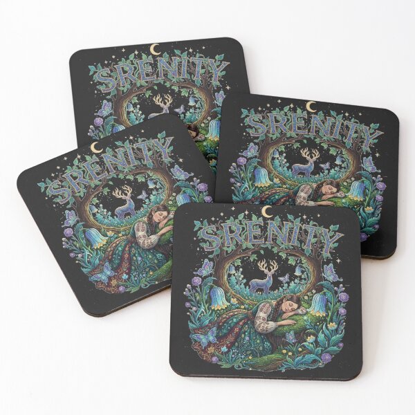Item preview, Serenity Garden Dream - Enchanted Folklore Girl in a Magic Forest designed and sold by designwiss.