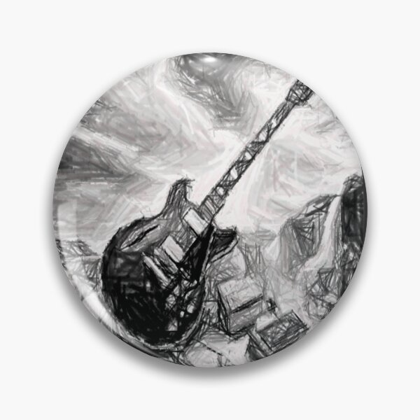 Item preview, Guitarra, en blanco y negro designed and sold by ART-WORLD-VIMO.