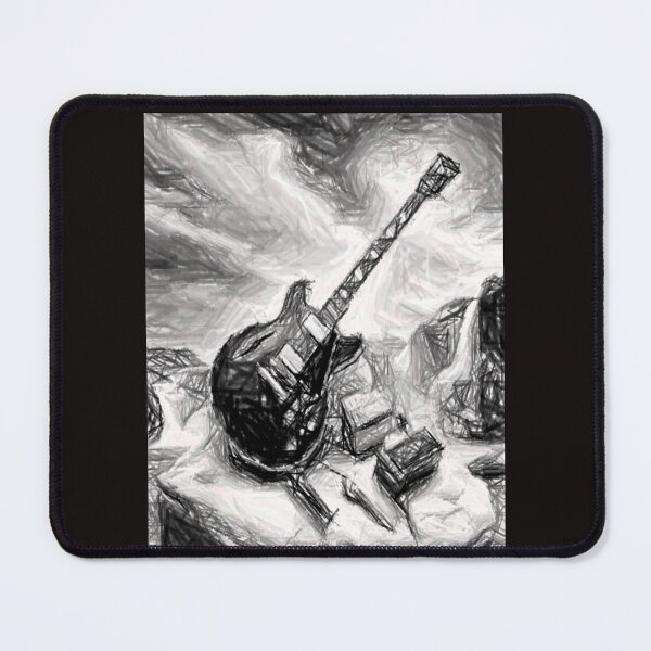 Item preview, Guitarra, en blanco y negro designed and sold by ART-WORLD-VIMO.