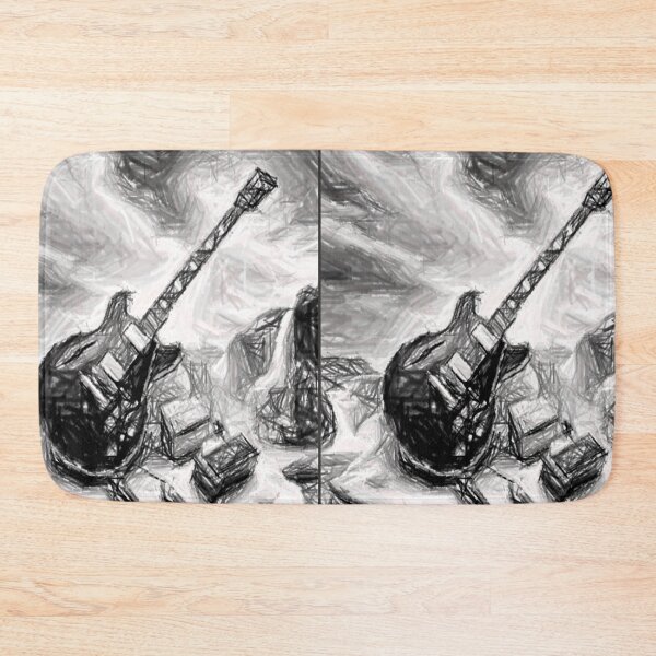 Item preview, Guitarra, en blanco y negro designed and sold by ART-WORLD-VIMO.