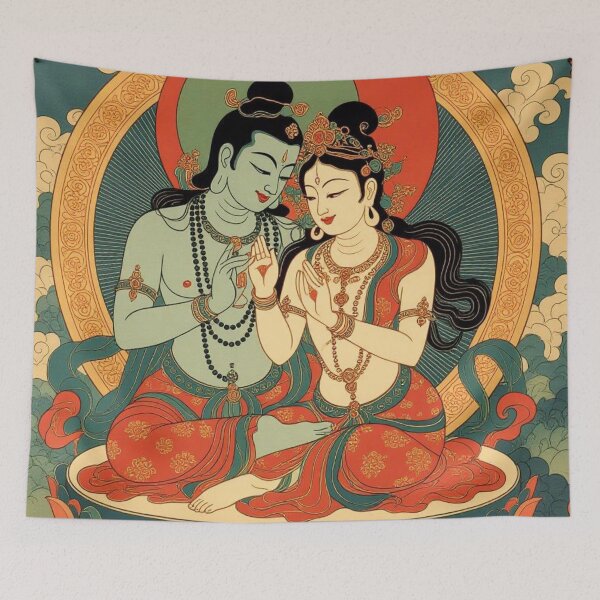 Item preview, Enlightened Couple - 01 designed and sold by TantricBuddha.