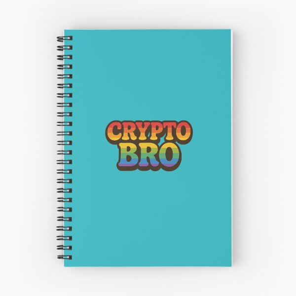 Item preview, Crypto Bro Retro Rainbow Typography designed and sold by CiciShopItalia.