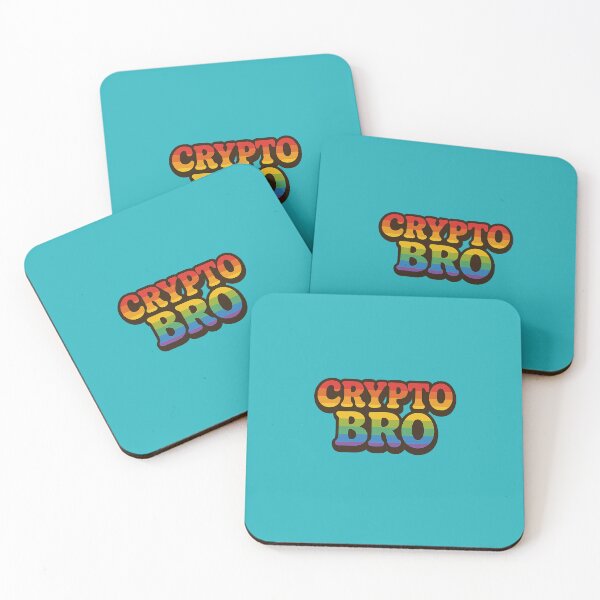 Item preview, Crypto Bro Retro Rainbow Typography designed and sold by CiciShopItalia.