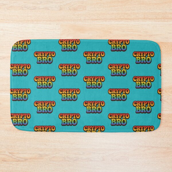Item preview, Crypto Bro Retro Rainbow Typography designed and sold by CiciShopItalia.