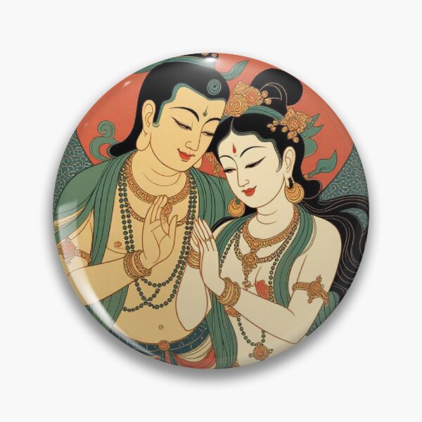 Item preview, Enlightened Couple - 02 designed and sold by TantricBuddha.