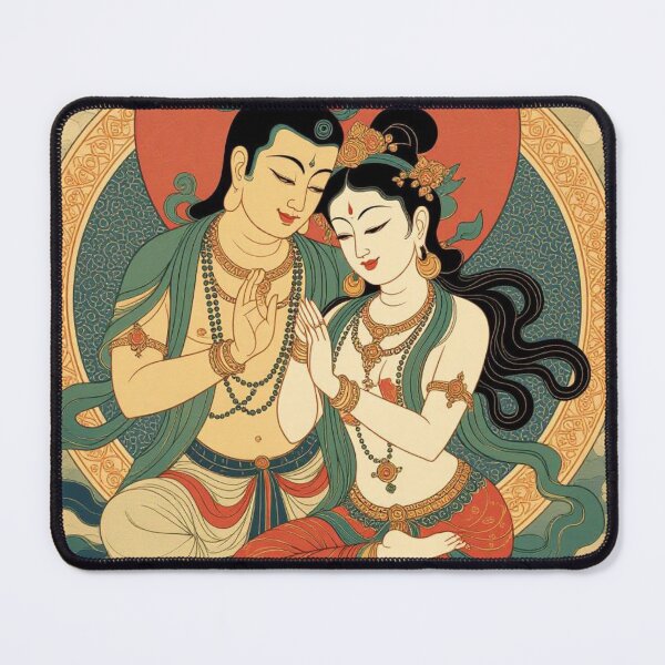 Item preview, Enlightened Couple - 02 designed and sold by TantricBuddha.