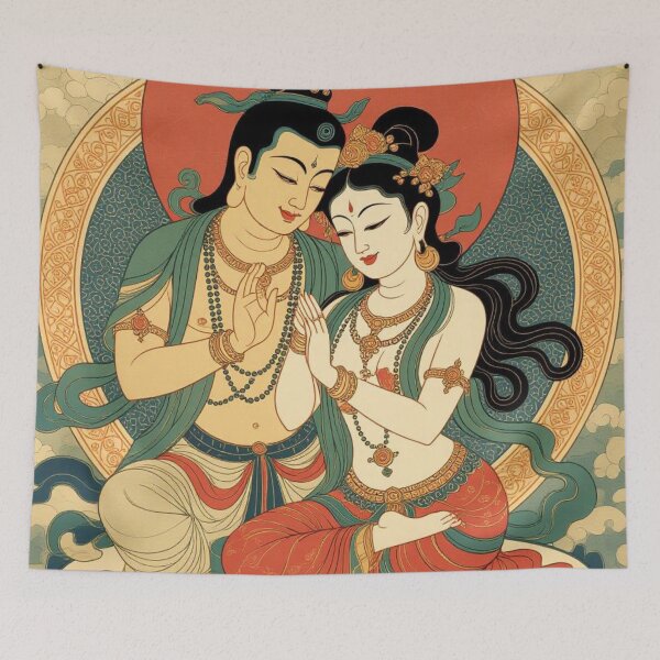 Item preview, Enlightened Couple - 02 designed and sold by TantricBuddha.