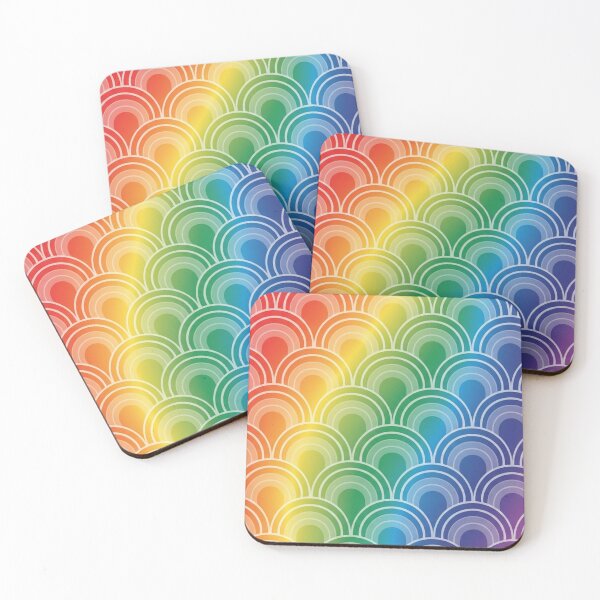 Item preview, Rainbow Scales Geometric Pattern designed and sold by Owcomm.