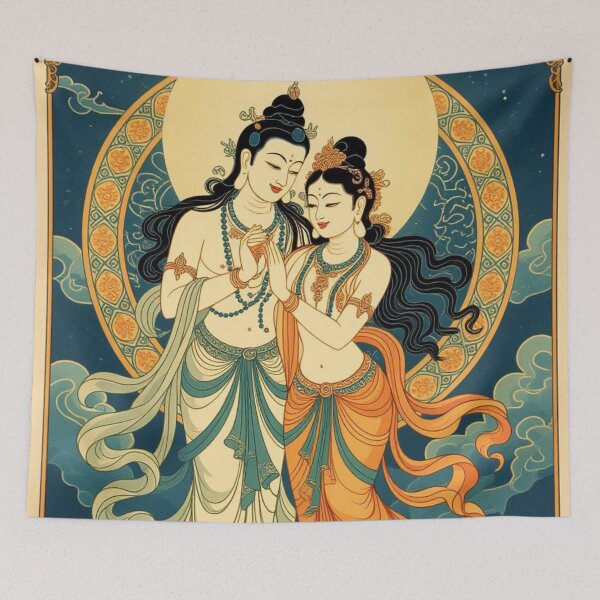 Item preview, Enlightened Couple - 04 designed and sold by TantricBuddha.
