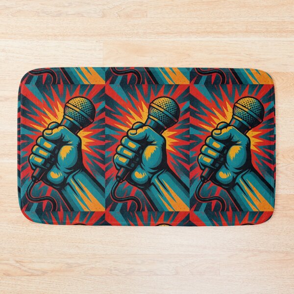 Item preview, Raise Your Voice – Urban Art with a Microphone. By COLORALMY designed and sold by Coloralmy.