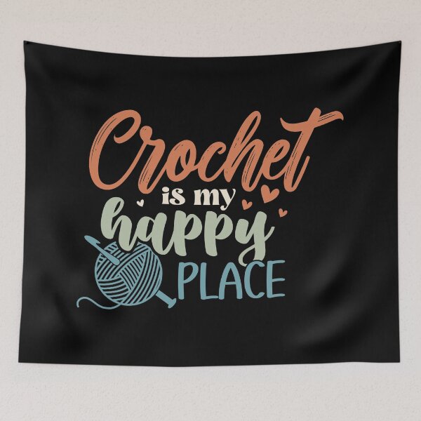 Item preview, Crochet Is My Happy Place designed and sold by Longviewart.