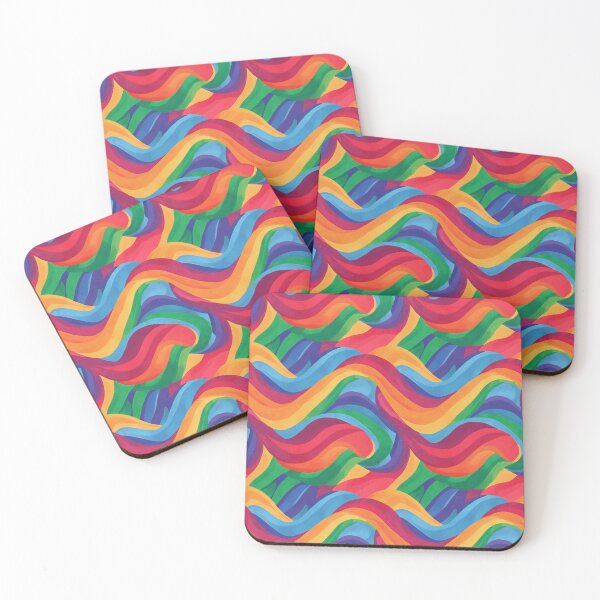Item preview, Rainbow Flowing Waves Pattern designed and sold by Owcomm.
