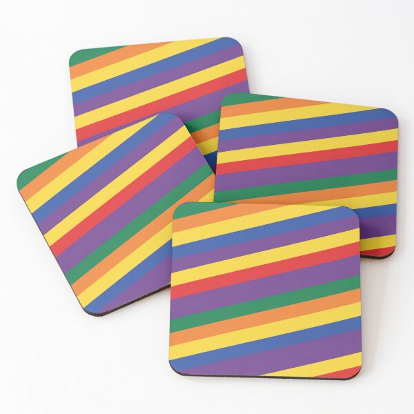 Item preview, Diagonal Rainbow Stripes Pattern designed and sold by Owcomm.