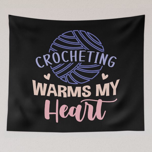 Item preview, Crocheting Warms My Heart designed and sold by Longviewart.