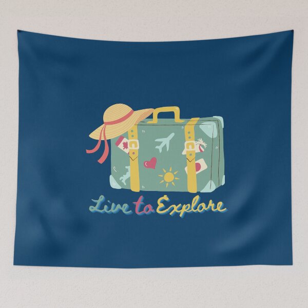 Item preview, Live to Explore Travel Adventure Artwork designed and sold by Inkworksbyshery.