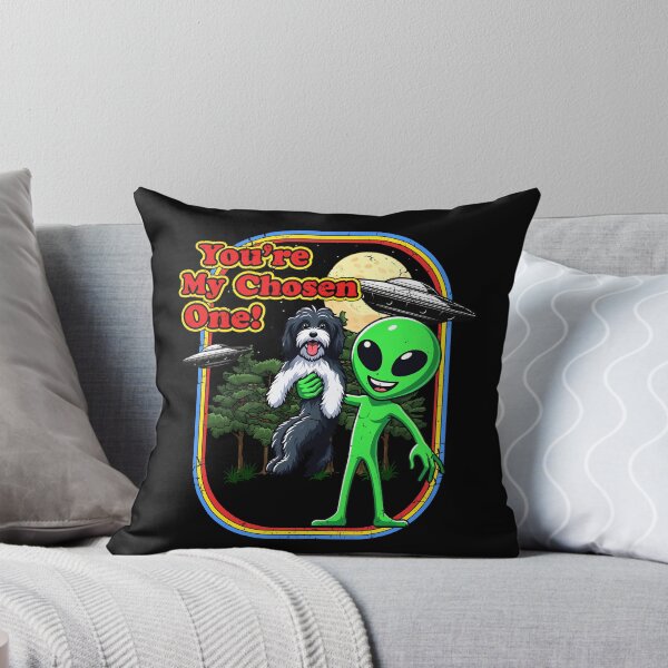Item preview, Funny Aussiedoodle Dog Alien Chosen One UFO Mom Dad Kids designed and sold by rafaeltto.