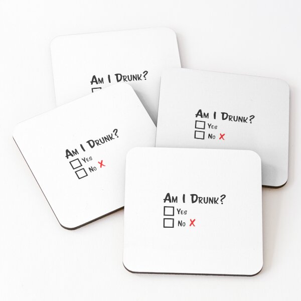 Item preview, Am I Drunk - Hardhat Sticker designed and sold by Express POD.