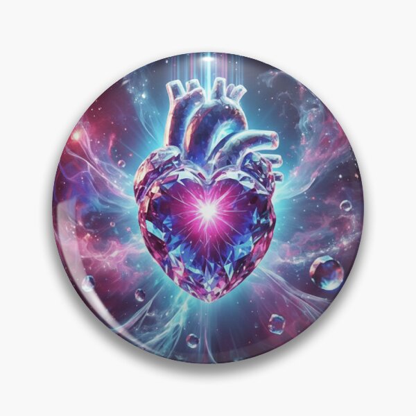 Item preview, Crystalline Heart - Sparkling Gemstone Art designed and sold by Boski22.