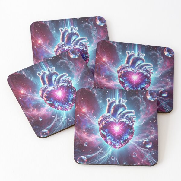 Item preview, Crystalline Heart - Sparkling Gemstone Art designed and sold by Boski22.
