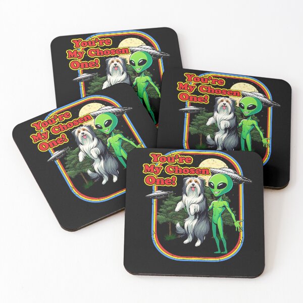 Item preview, Funny Bearded Collie Dog Alien Chosen One UFO Mom Dad Kids designed and sold by rafaeltto.