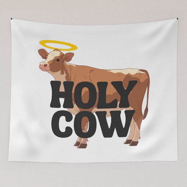 Item preview, Cow With Halo Holy Cow designed and sold by pUNKnown.