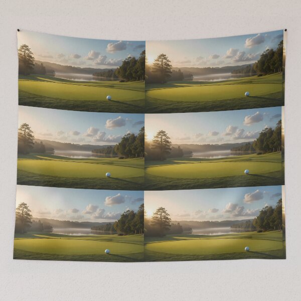 Item preview, Picturesque Golf Courses Depicted Serene Natural Settings designed and sold by ART ATTACK ZONE.