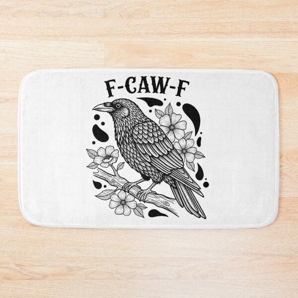 Item preview, F-CAW-F Crow PNG | Funny Halloween Crow Design designed and sold by Ellen'Studio.
