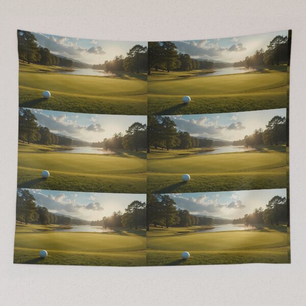 Item preview, Sport Picturesque Golf Courses Depicted Serene Natural Settings designed and sold by ART ATTACK ZONE.