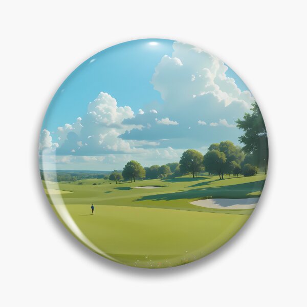 Item preview, Morning Picturesque Golf Courses Depicted Serene Natural Settings designed and sold by ART ATTACK ZONE.
