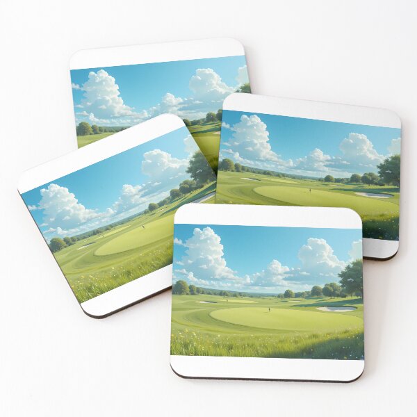 Item preview, Morning Picturesque Golf Courses Depicted Serene Natural Settings designed and sold by ART ATTACK ZONE.