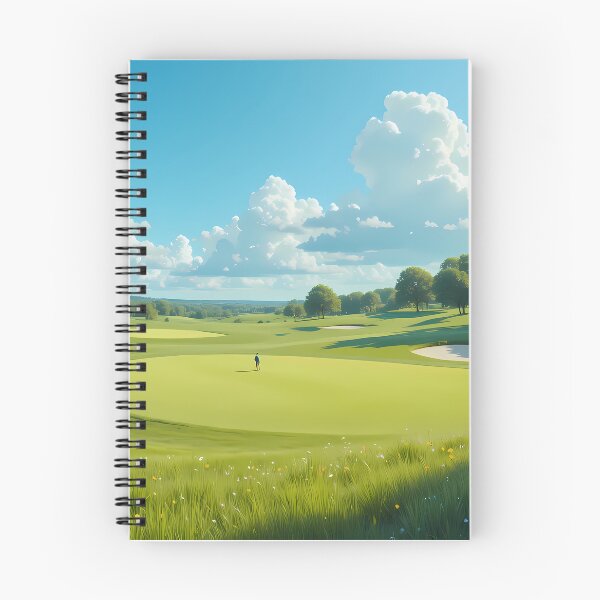 Item preview, Morning Picturesque Golf Courses Depicted Serene Natural Settings designed and sold by ART ATTACK ZONE.