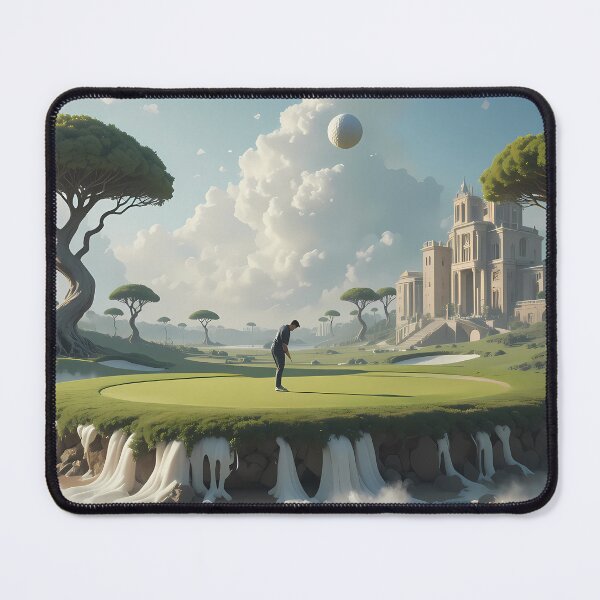 Item preview, Surreal Picturesque Golf Courses Depicted Serene Natural Settings designed and sold by ART ATTACK ZONE.