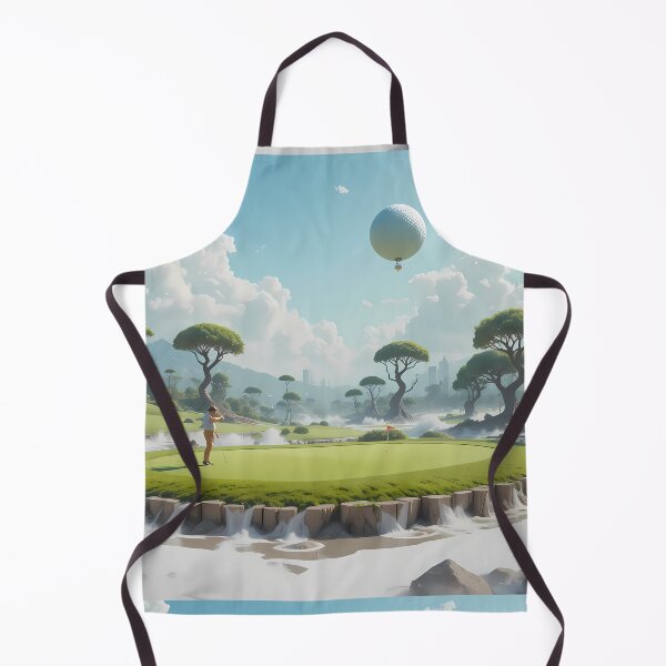 Item preview, Surrealistic Golf Courses Depicted Serene Natural Settings designed and sold by ART ATTACK ZONE.