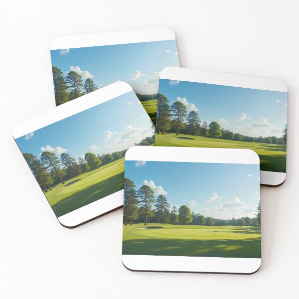 Item preview, Woods Picturesque Golf Courses Depicted Serene Natural Settings designed and sold by ART ATTACK ZONE.