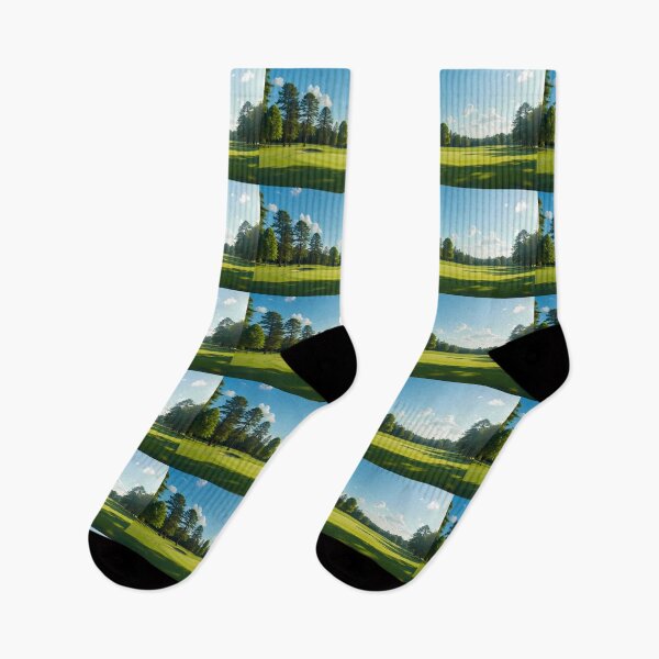Item preview, Woods Picturesque Golf Courses Depicted Serene Natural Settings designed and sold by ART ATTACK ZONE.