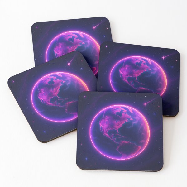 Item preview, Neon Earth – The Glowing Heart of the Solar System designed and sold by JWsNeonHorizons.