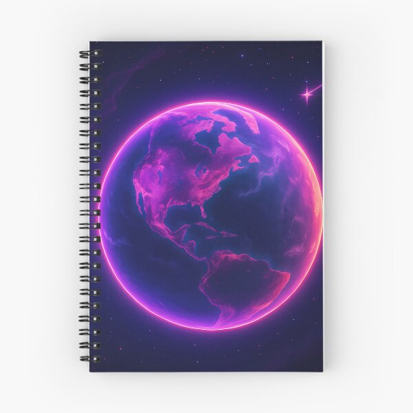 Item preview, Neon Earth – The Glowing Heart of the Solar System designed and sold by JWsNeonHorizons.