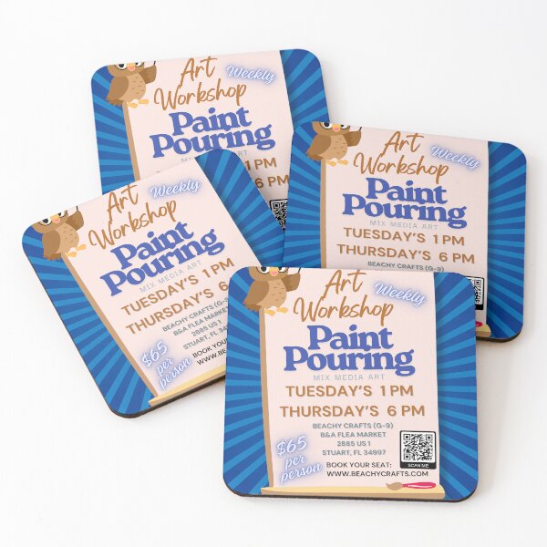 Item preview, Art Workshop- Paint Pouring designed and sold by BridgetBresser.