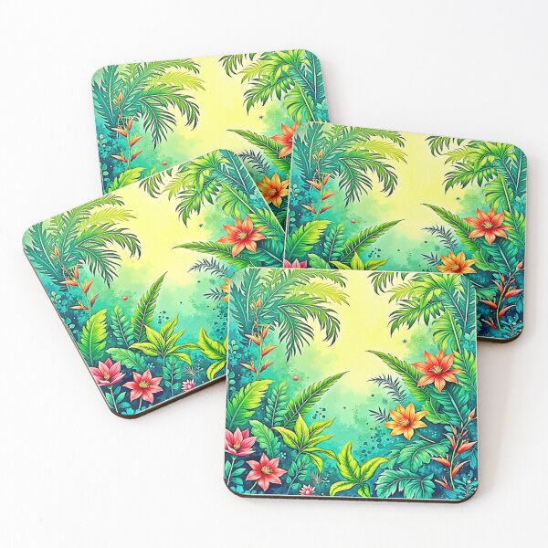 Item preview, Tropical Jungle Lush Paradise Design designed and sold by Health And Fitness Posts e-Store.