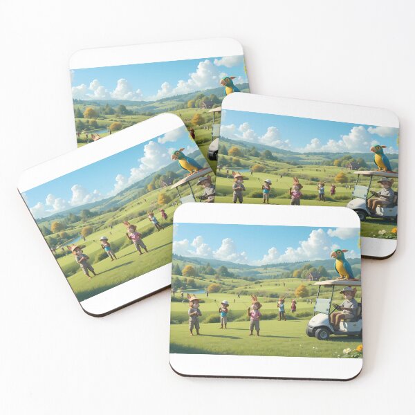 Item preview, GoodMornig Picturesque Golf Courses Depicted Serene Natural Settings designed and sold by ART ATTACK ZONE.