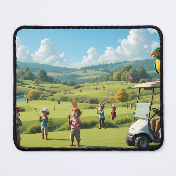 Item preview, GoodMornig Picturesque Golf Courses Depicted Serene Natural Settings designed and sold by ART ATTACK ZONE.