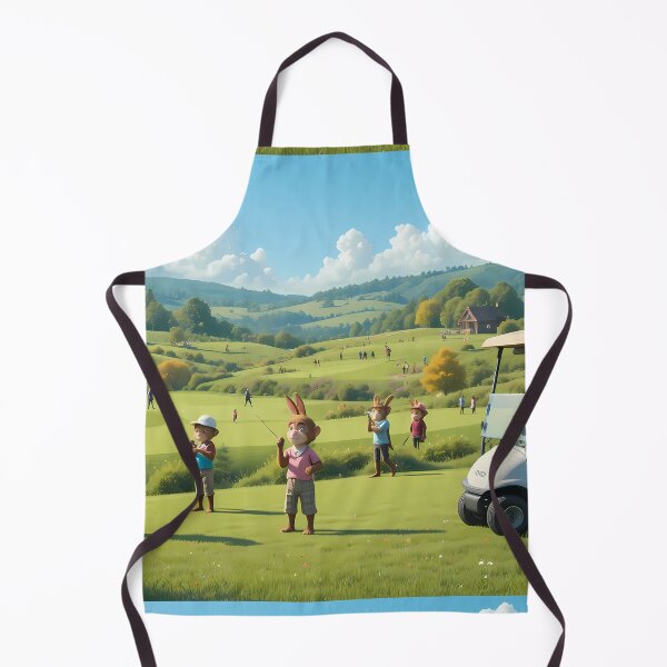 Item preview, GoodMornig Picturesque Golf Courses Depicted Serene Natural Settings designed and sold by ART ATTACK ZONE.