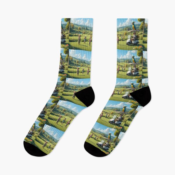 Item preview, GoodMornig Picturesque Golf Courses Depicted Serene Natural Settings designed and sold by ART ATTACK ZONE.