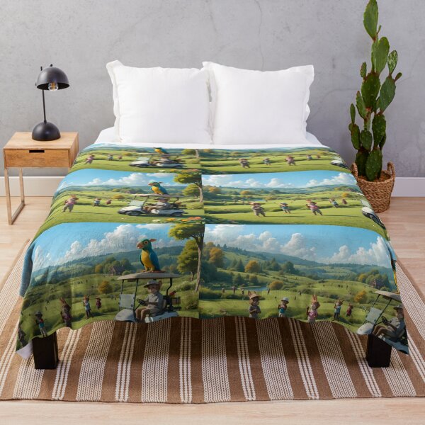 Item preview, GoodMornig Picturesque Golf Courses Depicted Serene Natural Settings designed and sold by ART ATTACK ZONE.