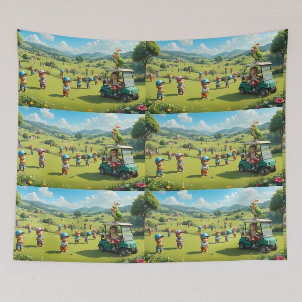 Item preview, Food Picturesque Golf Courses Depicted Serene Natural Settings designed and sold by ART ATTACK ZONE.