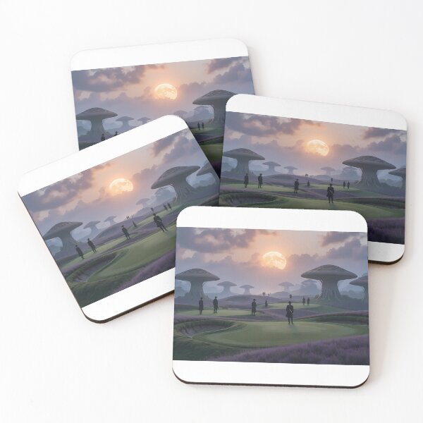 Item preview, Art Picturesque Golf Courses Depicted Serene Natural Settings designed and sold by ART ATTACK ZONE.