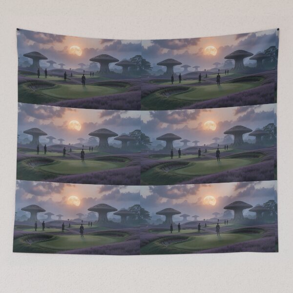 Item preview, Art Picturesque Golf Courses Depicted Serene Natural Settings designed and sold by ART ATTACK ZONE.