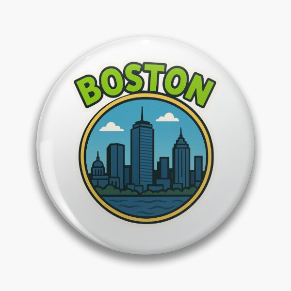 Item preview, Boston Skyline designed and sold by Sticker Fix.