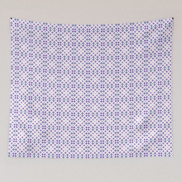 Item preview, diagonal geometrical tile textured vector ornament seamless colorful repeat pattern designed and sold by Abrahamjrnd.