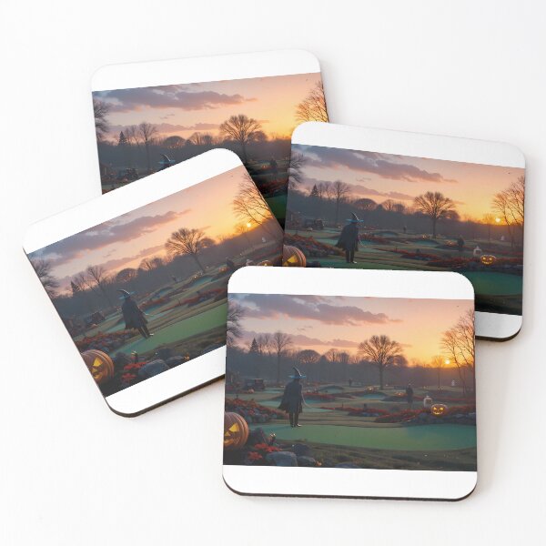 Item preview, Sun Halloween Golf Courses Depicted Serene Natural Settings designed and sold by ART ATTACK ZONE.